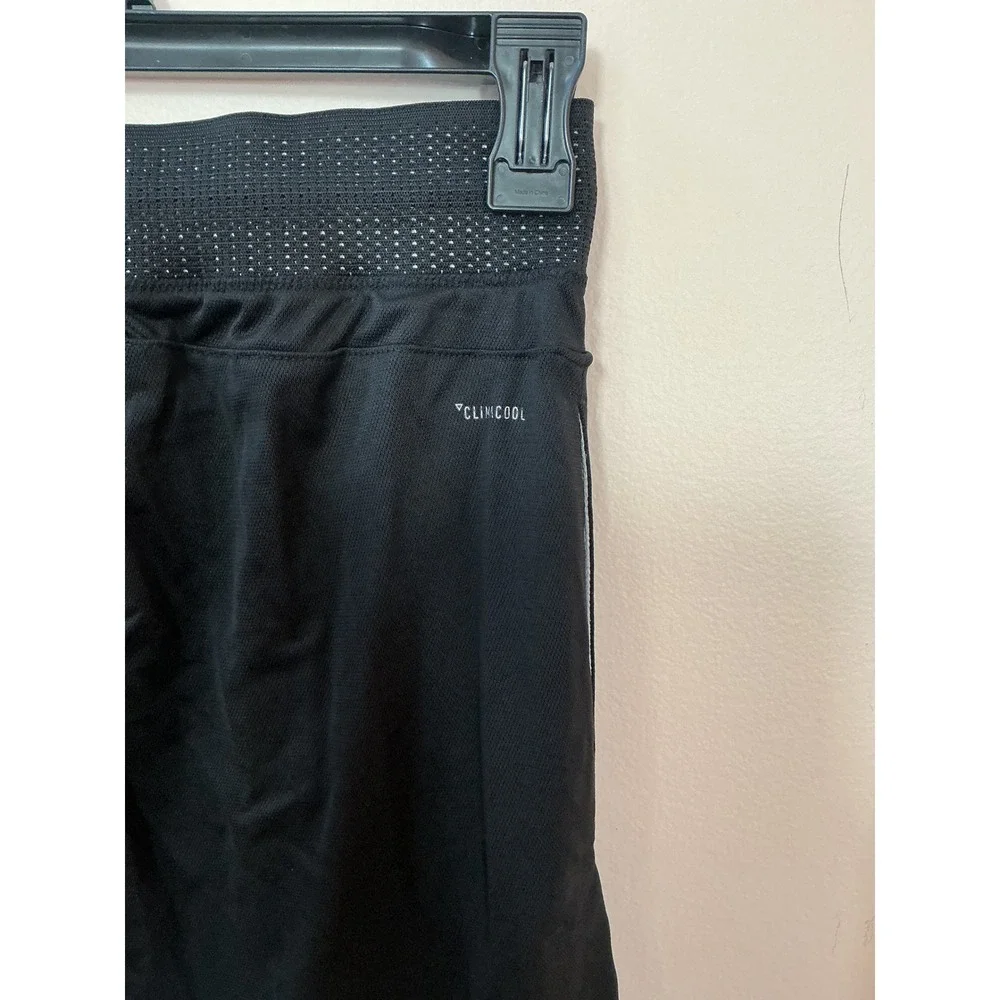 NWT Adidas Mens Athletic Shorts Black White Climacool Pockets Drawstring Size Sm